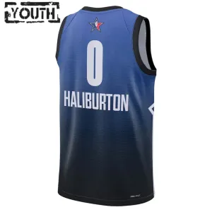 Maillot Enfant Tyrese Haliburton 0 All Star 2023 Bleu Swingman