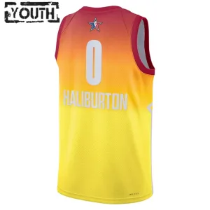 Maillot Enfant Tyrese Haliburton 0 All Star 2023 Orange Swingman