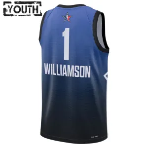 Maillot Enfant Zion Williamson 1 All Star 2023 Bleu Swingman