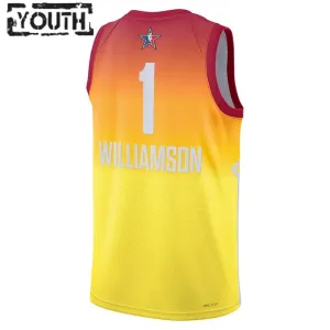 Maillot Enfant Zion Williamson 1 All Star 2023 Orange Swingman
