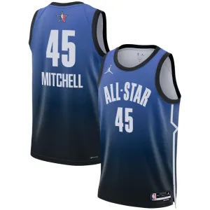 Maillot Homme Donovan Mitchell 45 All Star 2023 Bleu Swingman