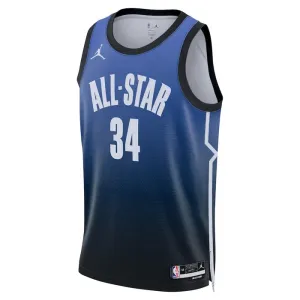 Maillot Homme Giannis Antetokounmpo 34 All Star 2023 Bleu Swingman
