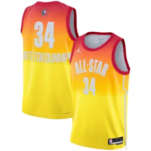 Maillot Homme Giannis Antetokounmpo 34 All Star 2023 Orange Swingman