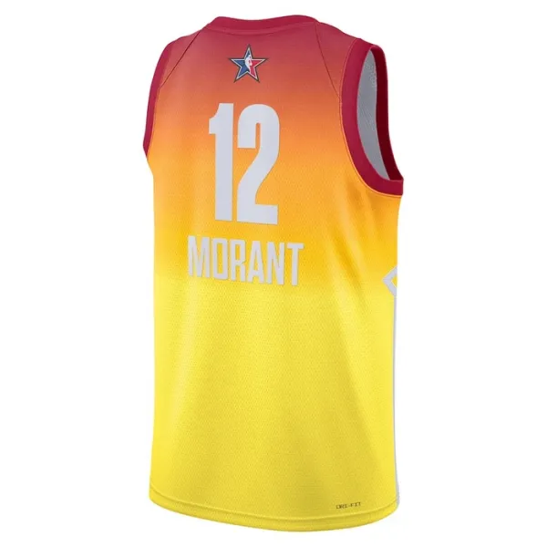 Maillot Homme Ja Morant 12 All Star 2023 Orange Swingman