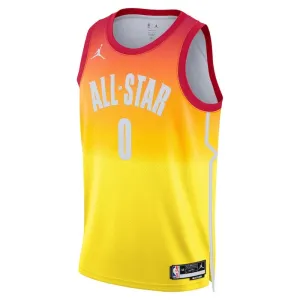 Maillot Homme Jayson Tatum 0 All Star 2023 Orange Swingman