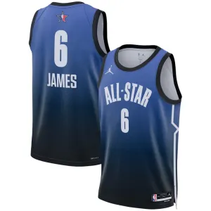Maillot Homme Lebron James 6 All Star 2023 Bleu Swingman