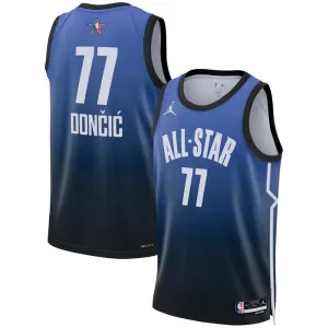 Maillot Homme Luka Doncic 77 All Star 2023 Bleu Swingman