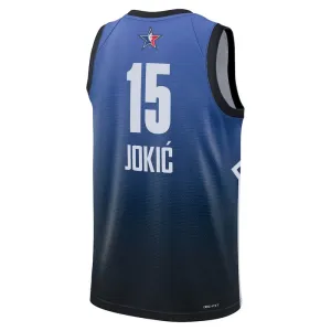 Maillot Homme Nikola Jokic 15 All Star 2023 Bleu Swingman