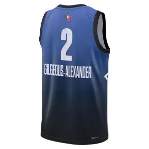 Maillot Homme Shai Gilgeous Alexander 2 All Star 2023 Bleu Swingman