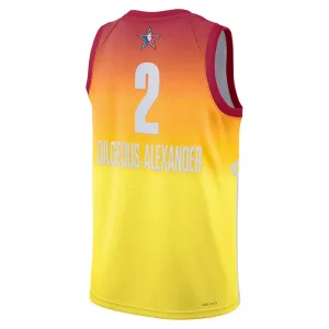 Maillot Homme Shai Gilgeous Alexander 2 All Star 2023 Orange Swingman