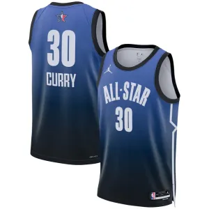 Maillot Homme Stephen Curry 30 All Star 2023 Bleu Swingman