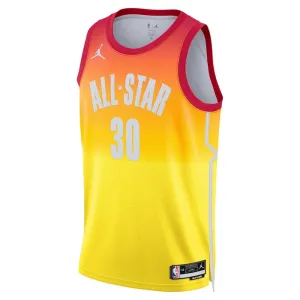 Maillot Homme Stephen Curry 30 All Star 2023 Orange Swingman