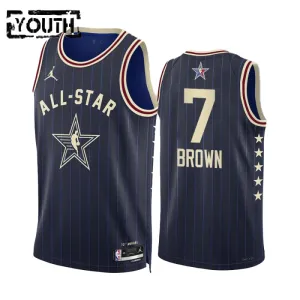 Maillot Enfant Jaylen Brown All Star 2024 Navy Swingman Maillot Enfant Jaylen Brown All Star 2024 Navy Swingman
