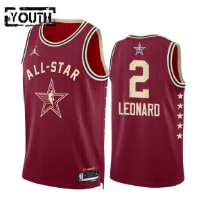 Maillot Enfant Kawhi Leonard All Star 2024 Rouge Swingman Maillot Enfant Kawhi Leonard All Star 2024 Rouge Swingman