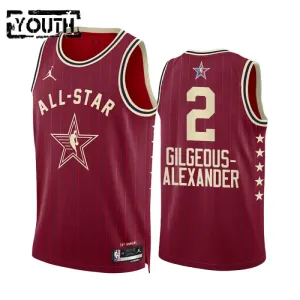 Maillot Enfant Shai Gilgeous Alexander All Star 2024 Rouge Swingman Maillot Enfant Shai Gilgeous Alexander All Star 2024 Rouge Swingman