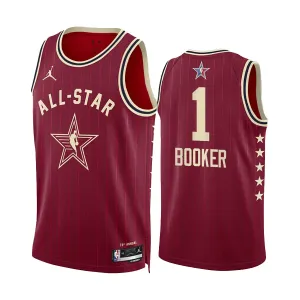Maillot Homme Devin Booker All Star 2024 Rouge Swingman Maillot Homme Devin Booker All Star 2024 Rouge Swingman