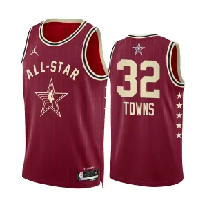 Maillot Homme Karl Anthony Towns All Star 2024 Rouge Swingman Maillot Homme Karl Anthony Towns All Star 2024 Rouge Swingman