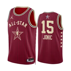 Maillot Homme Nikola Jokic All Star 2024 Rouge Swingman Maillot Homme Nikola Jokic All Star 2024 Rouge Swingman