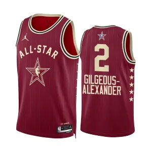 Maillot Homme Shai Gilgeous Alexander All Star 2024 Rouge Swingman Maillot Homme Shai Gilgeous Alexander All Star 2024 Rouge Swingman