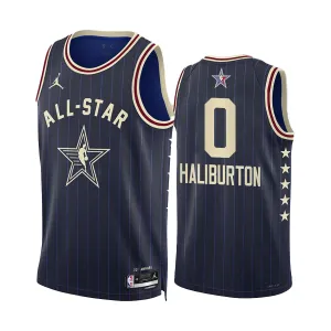 Maillot Homme Tyrese Haliburton All Star 2024 Navy Swingman Maillot Homme Tyrese Haliburton All Star 2024 Navy Swingman
