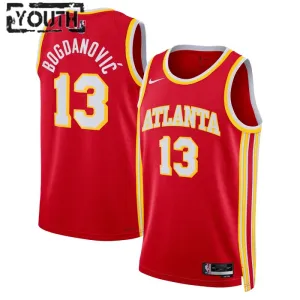 Maillot Enfant Atlanta Hawks Bogdan Bogdanovic 13 Icon Edition Rouge Swingman