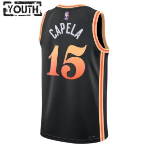 Maillot Enfant Atlanta Hawks Clint Capela 15 City Edition 2022-23 Noir Swingman