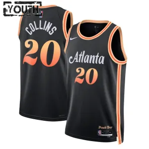Maillot Enfant Atlanta Hawks John Collins 20 City Edition 2022-23 Noir Swingman