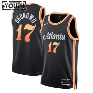 Maillot Enfant Atlanta Hawks Onyeka Okongwu 20 City Edition 2022-23 Noir Swingman