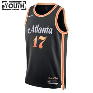 Maillot Enfant Atlanta Hawks Onyeka Okongwu 20 City Edition 2022-23 Noir Swingman