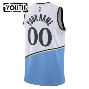 Maillot Enfant Atlanta Hawks Personnalisé City Edition 2024-25 Blanc Swingman