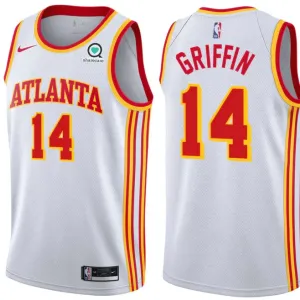Maillot Homme Atlanta Hawks AJ Griffin 14 Association Edition Blanc Swingman Maillot Homme Atlanta Hawks AJ Griffin 14 Association Edition Blanc Swingman