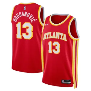 Maillot Homme Atlanta Hawks Bogdan Bogdanovic 13 Icon Edition Rouge Swingman