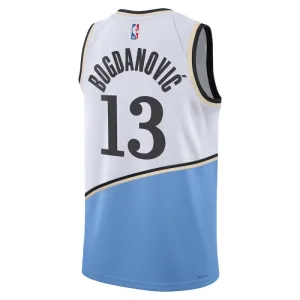 Maillot Homme Atlanta Hawks bogdan Bogdanovic City Edition 2024-25 Blanc Swingman