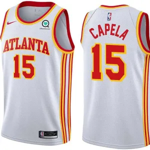 Maillot Homme Atlanta Hawks Clint Capela 15 Association Edition Blanc Swingman Maillot Homme Atlanta Hawks Clint Capela 15 Association Edition Blanc Swingman