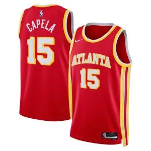 Maillot Homme Atlanta Hawks Clint Capela 15 Icon Edition Rouge Swingman