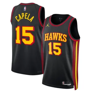 Maillot Homme Atlanta Hawks Clint Capela 15 Statement Edition Noir Swingman