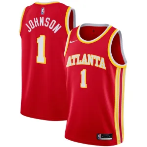 Maillot Homme Atlanta Hawks Jalen Johnson 1 Icon Edition Rouge Swingman