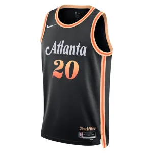 Maillot Homme Atlanta Hawks John Collins 20 City Edition 2022-23 Noir Swingman