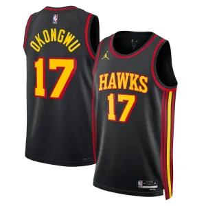 Maillot Homme Atlanta Hawks Onyeka Okongwu 17 Statement Edition Noir Swingman