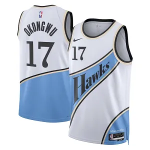 Maillot Homme Atlanta Hawks onyeka Okongwu City Edition 2024-25 Blanc Swingman