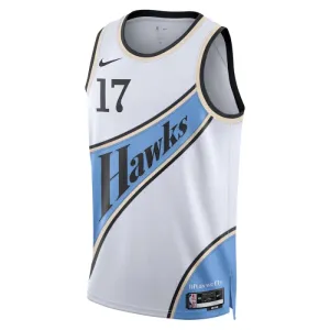 Maillot Homme Atlanta Hawks onyeka Okongwu City Edition 2024-25 Blanc Swingman
