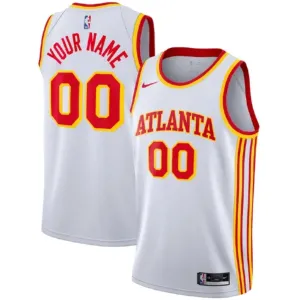 Maillot Homme Atlanta Hawks Personnalisé Association Edition Blanc Swingman