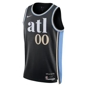Maillot Homme Atlanta Hawks Personnalisé City Edition 2023-24 Noir Swingman