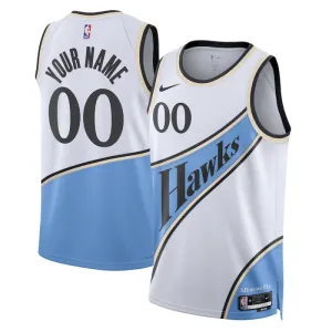 Maillot Homme Atlanta Hawks Personnalisé City Edition 2024-25 Blanc Swingman