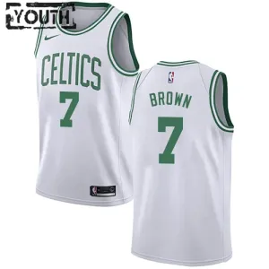 Maillot Enfant Boston Celtics Jaylen Brown 7 Association Edition Blanc Swingman Maillot Enfant Boston Celtics Jaylen Brown 7 Association Edition Blanc Swingman