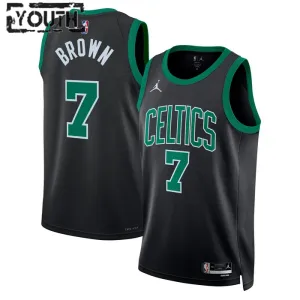 Maillot Enfant Boston Celtics Jaylen Brown 7 Statement Edition Vert Swingman