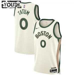 Maillot Enfant Boston Celtics Jayson Tatum City Edition 2023-24 Blanc Swingman