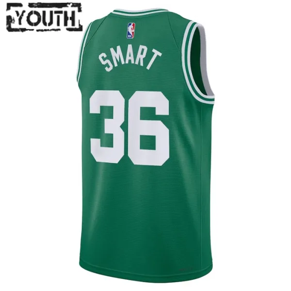 Maillot Enfant Boston Celtics Marcus Smart 36 Icon Edition Vert Swingman