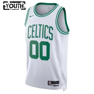 Maillot Enfant Boston Celtics Personnalisé Association Edition Blanc Swingman