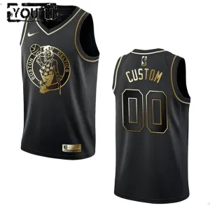 Maillot Enfant Boston Celtics Personnalisé Golden Edition Noir Swingman Maillot Enfant Boston Celtics Personnalisé Golden Edition Noir Swingman